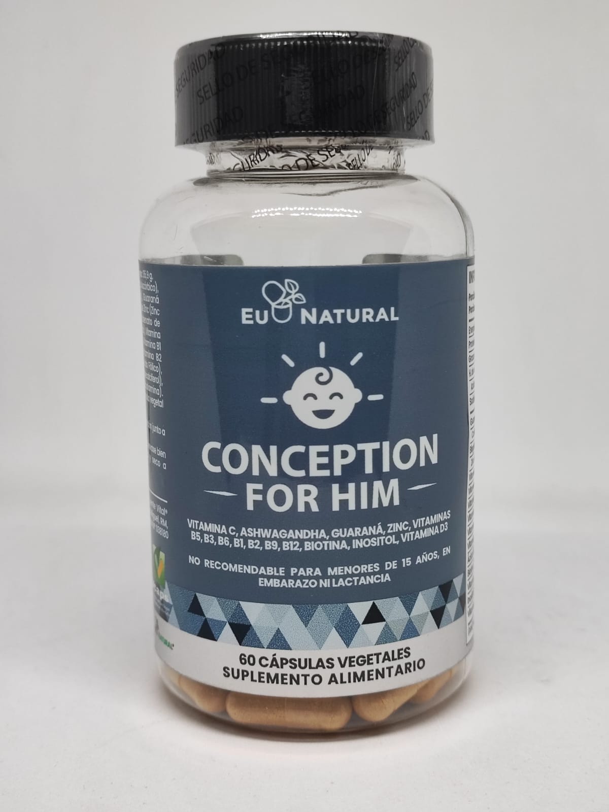 Conception for him — suplemento de fertilidad masculina en cápsulas