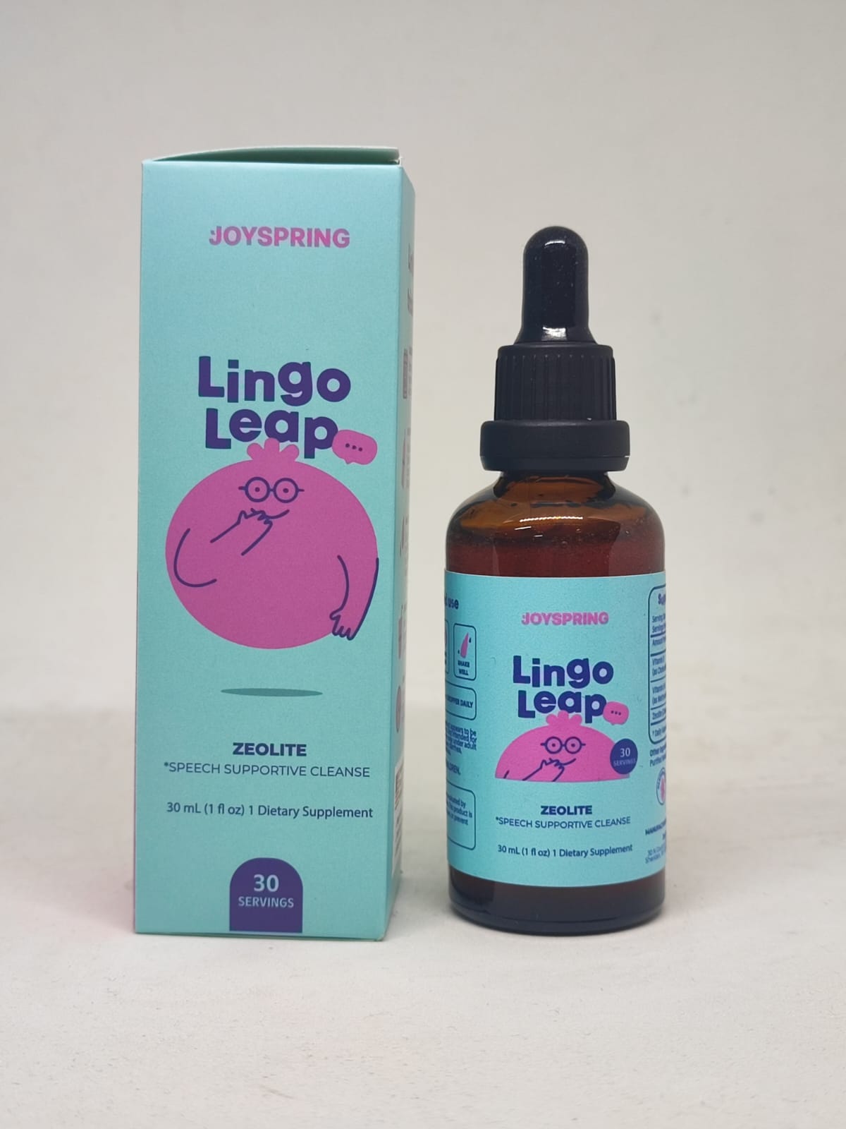 JoySpring Lingo Leap suplemento líquido para niños con B12 y D3