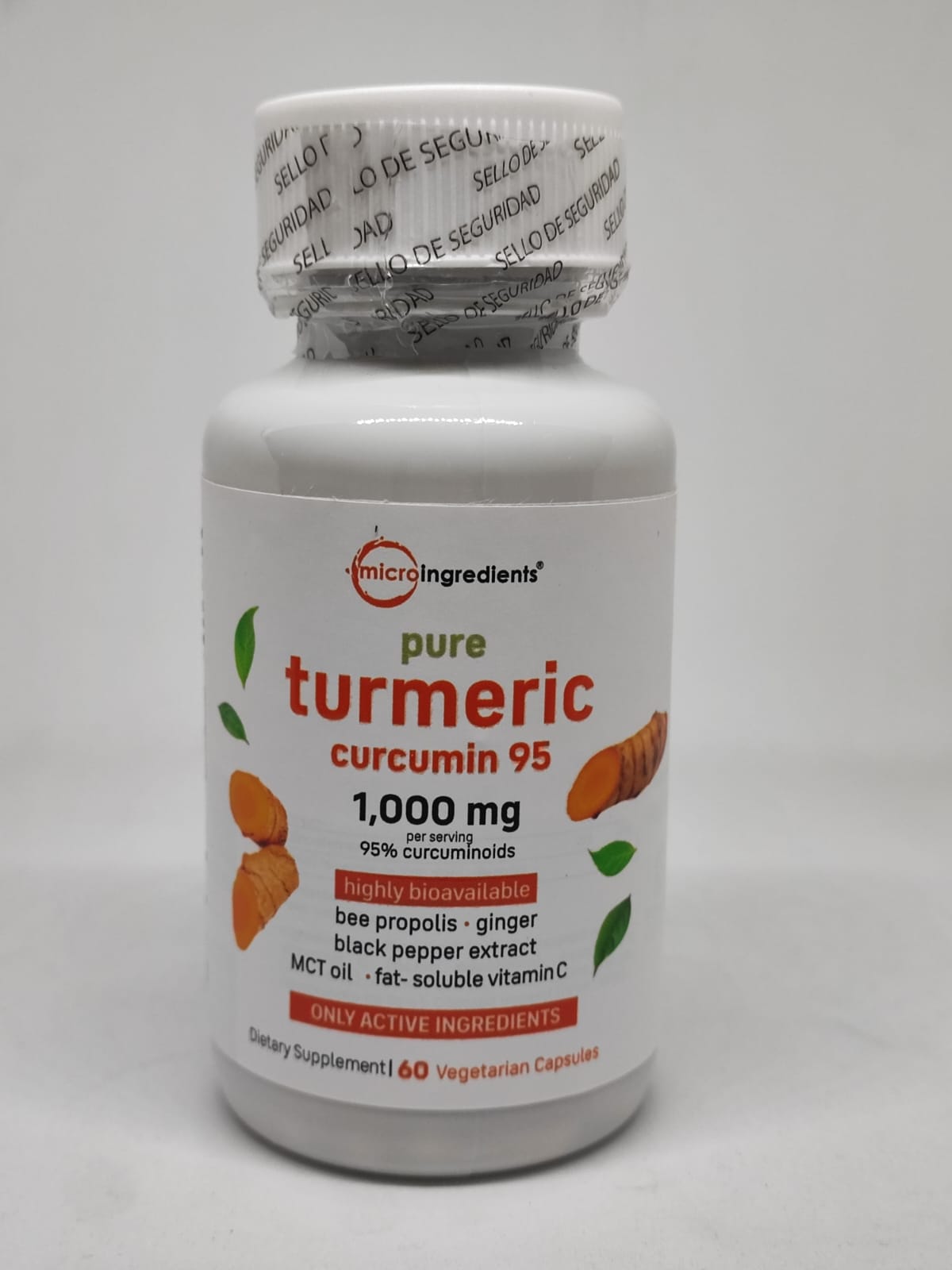 Cúrcuma Turmeric Curcumin, complejo 4 en 1 de 3.000 mg, 60 cápsulas
