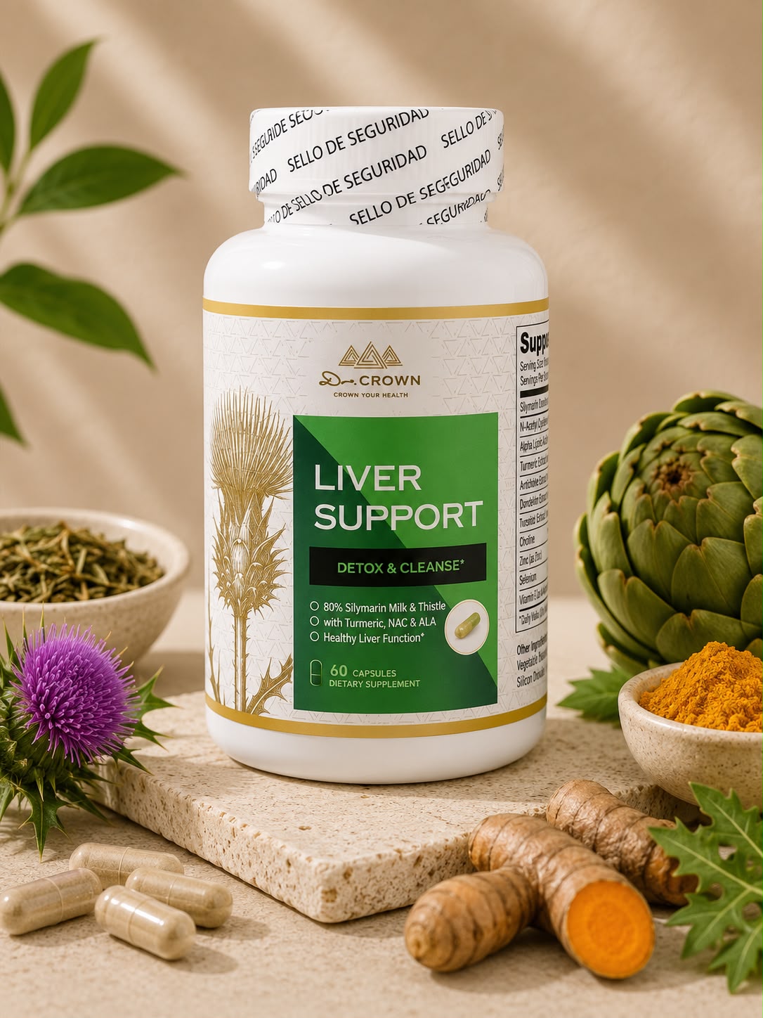 Liver Support para el hígado, 60 cápsulas